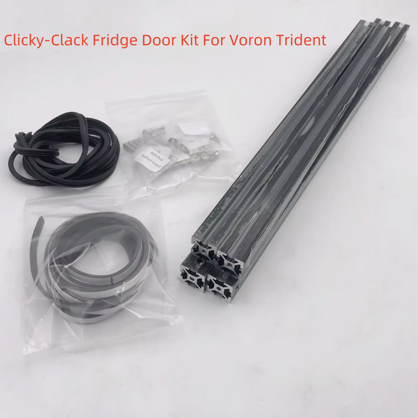 Voron Trident 250 mm, 300 mm 350 m Größe Clicky-Clack Kühlschranktür-Set mit Platten (optional) für Clicky Clack Door 3D-Druckerteile