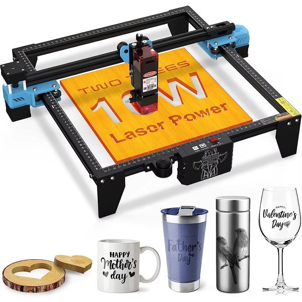 TwoTrees Lasergravierer CNC-Fräser TTS10 Pro/TTS-55Pro 40W/80W Metall-Lasergravur-Schneidemaschine mit WLAN-Offline-Steuerung