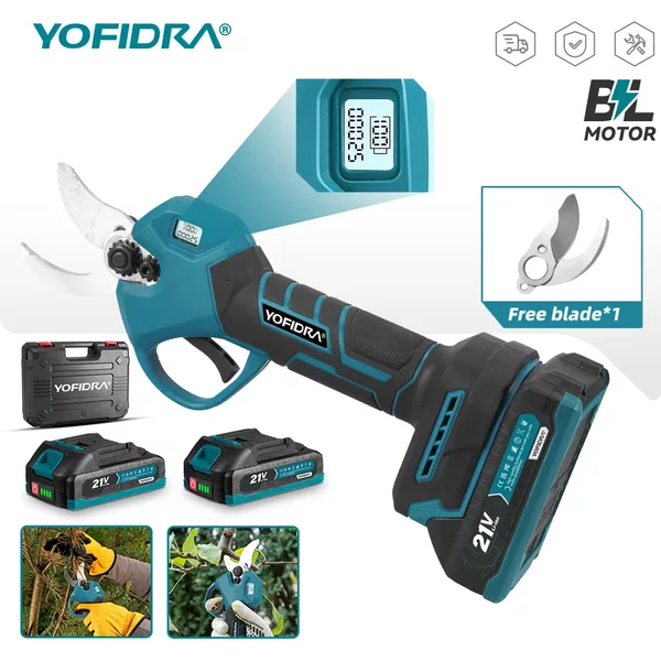 30MM Bürstenlose Elektrische Schere Kabellose Obstbaum-Astschere Garten-Elektrowerkzeug für Makita 21V Akku