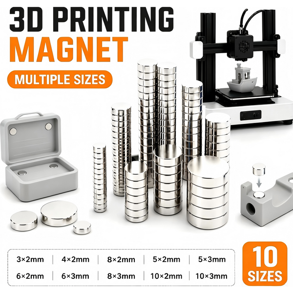 50 aimants pour impression 3D, mini-aimants 4x2 5x2 6x2 8x2 10x2mm pour impression 3D, réfrigérateur, bureau, bricolage, artisanat