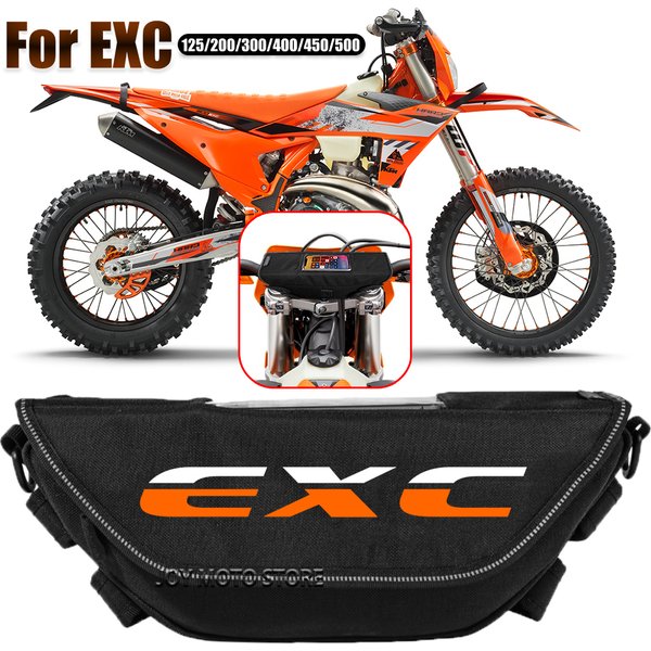Für Exc 125 200 250 300 400 450 500 Motorrad-Zubehör Werkzeugtasche Wasserdicht und Staubdicht Praktische Reise-Lenkertasche