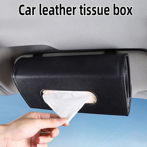 Boîte à mouchoirs de voiture, ensembles de serviettes, pare-soleil de voiture, support de boîte à mouchoirs, décoration de rangement intérieur automobile 1 pièces