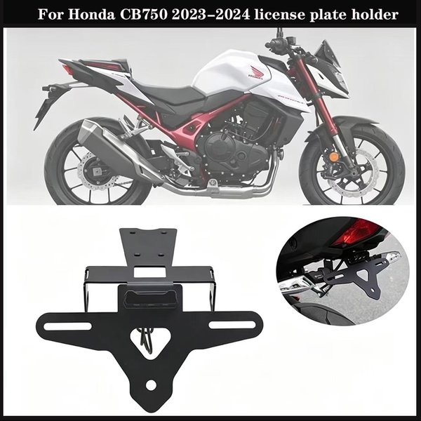 Support de plaque d'immatriculation arrière pour Honda CB750 2023-2024, éliminateur de garde-boue arrière avec éclairage LED