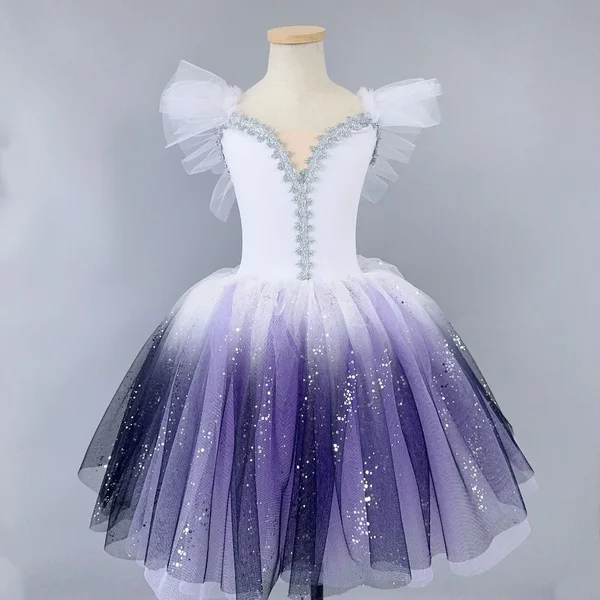 Justaucorps pour filles, robe de ballet, tutu, vêtements de danse, costumes de scène, vêtements pour enfants, tenues de performance, vêtements de princesse pour fête