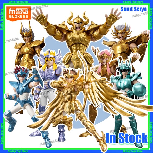 Original BLOKEES Saint Seiya Second Bullet Gemini Dragon Capricorn Sagittarius Action Figure Anime Toys Christmas Gift in Stock