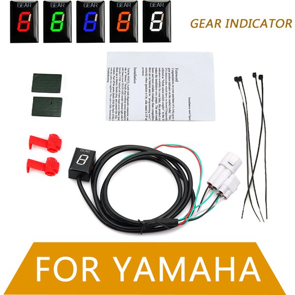 For Yamaha YZF R1 R6 FZ8 Mt03 MT-01 Fzs1000 Fazer XJR400 FZ400 Xv1900a Ys250 Xv1600A Xj6 Installation Plug Speed Gear Indicator