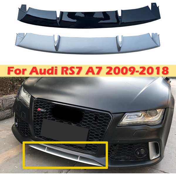 DinCh Für Audi RS7 A7 2009-2018 Auto Frontstoßstange Unterer Spoiler Unterer Diffusor Lippe Upgrade Frontlippe Fahrzeugmodifikationen