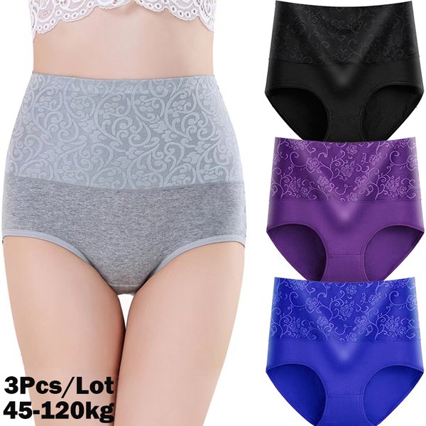 Plus Size Panties Women's High Waist Abdominal Underwear Cotton Seamless Briefs Girls Underpant Sexy Lingeries for Female L-5XL