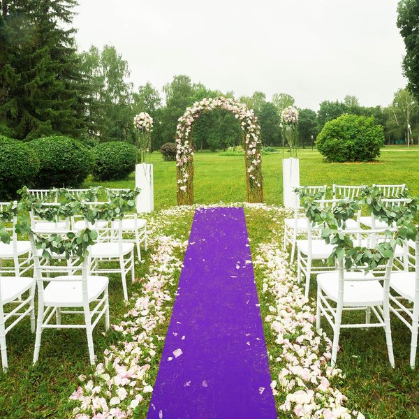 Tapis coordonnants personnalisés, tapis en tissu non tissé violet pur, accessoires de convocation de mariage, scène, hôtels, spectacles automobiles, fêtes de gangs