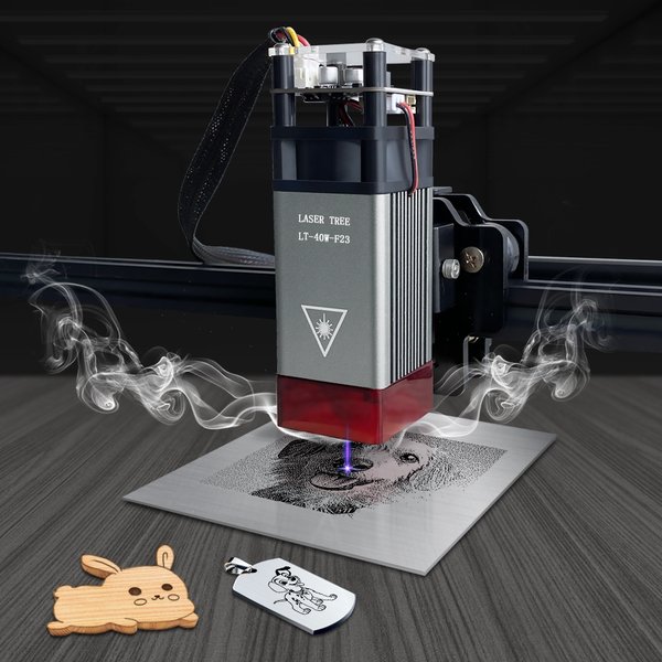 LASER Lanka E-Tête de graveur laser 450nm 40W TTL, technologie laser à lumière bleue pour machine à graver et à découper, bricolage, outils de travail de calcul