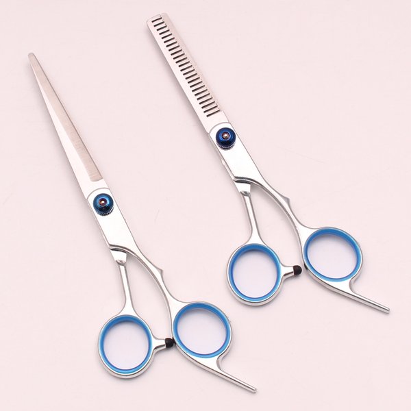 Friseur Schere 6 "Japan Edelstahl Ausdünnung Schere Haar Schneiden Schere Styling Haar Scher Haarschnitt Set Dropshipping C1000