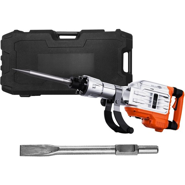 SucceBuy Abbruchhammer 1500 W/2200 W/3500 W Wagenheber Betonbrecher Hochleistungs-Elektro-Wagenheberhammer 2/4 Stück Meißel