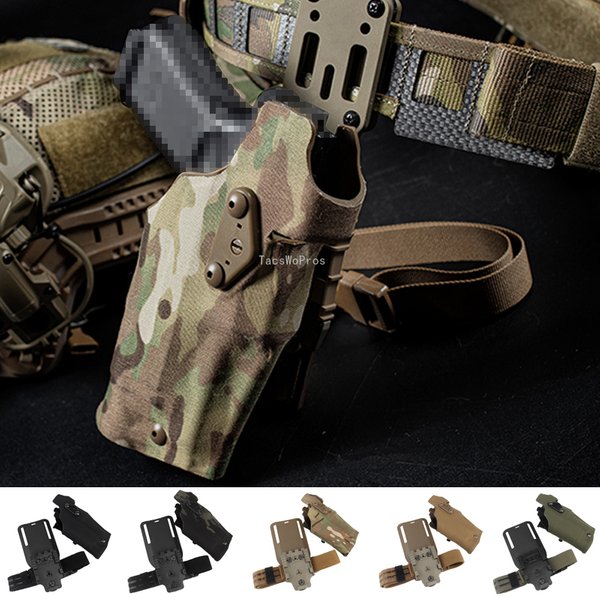 Taktisches Pistolenholster für G17 Gen4 G19 mit X300 X300U Licht Schnellverschluss-Beinholster Rechtshänder Airsoft Waffenträger
