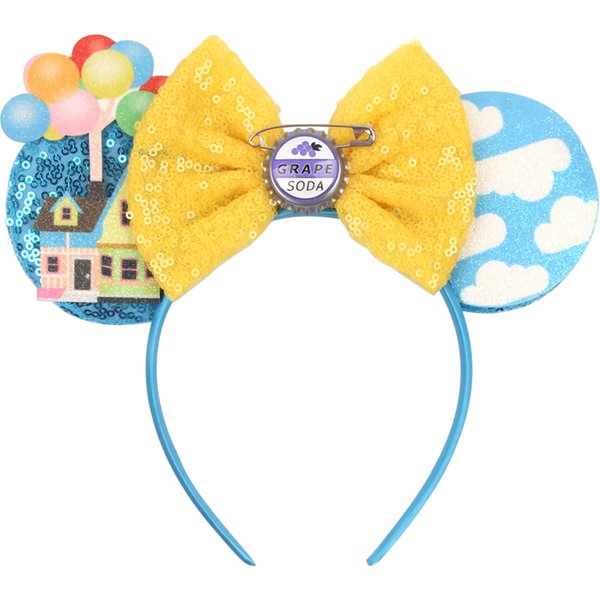 New Mouse Ears Headband Mickey 5" Bow Hairband Girls Party Festival Gift Halloween DIY Hair Accessories