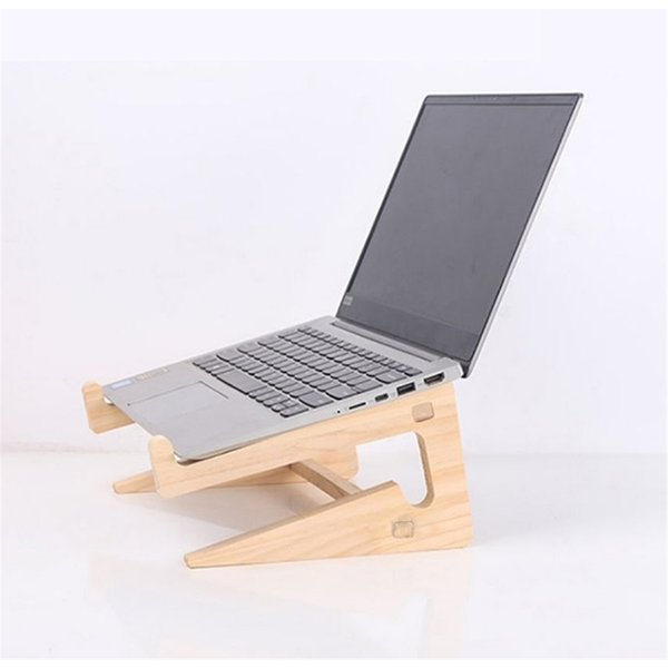 Support universel en bois pour ordinateur portable, Base détachable, support de refroidissement pour ordinateur portable, tablette, 10-17 pouces