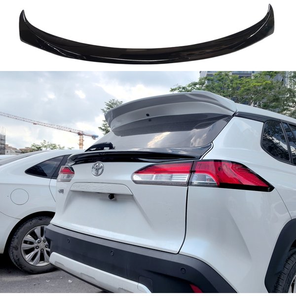 Für 2022 2023 2024 2025 Toyota Corolla Cross Mittelspoiler Hochwertiger ABS Glänzend Schwarzer Kunststoff Flügel Heckklappen-Zubehör