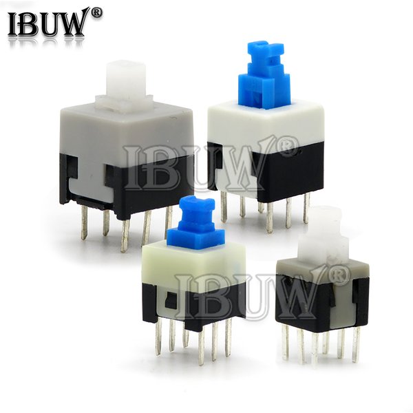 10 TEILE/LOS 5,8*5,8 7*7 8*8 8,5*8,5mm Selbst Locking Push Tactile Power Micro Schalter Kit 6 Pin Taste Schalter