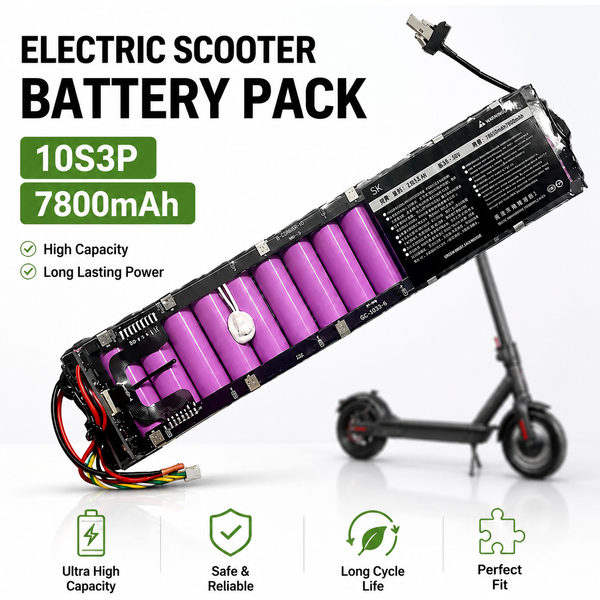 36V 7800mAh Li-Ionen-Ersatzakku für Xiaomi M365 M365 Pro Elektroroller, wasserdichter Akku mit Bluetooth, schneller Versand aus der EU.