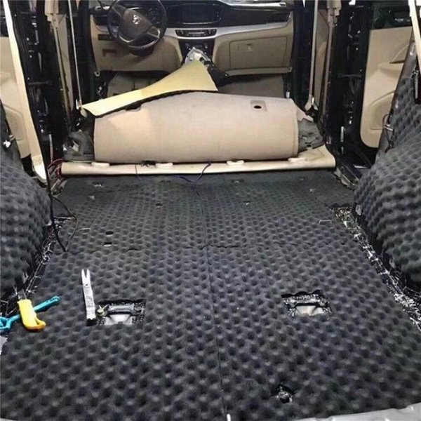 Car Modification Heat Insulation Sound Insulation With Back Adhesive Sound Absorbing Sponge