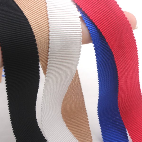 5 Yards/Lots Rayon Petersham Ribbon High Quality For Wedding Crafts Hairbow DIY Fabric Red White Black