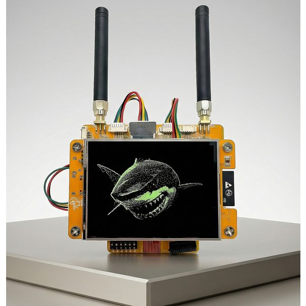 Chapeau RF multi-bandes NM-RF-Hat pour CYD Bruce ESP32-2432S028 CC1101 IR TX/RX NRF24 PN532 433M OOK Gestion de l'alimentation Emplacement TF