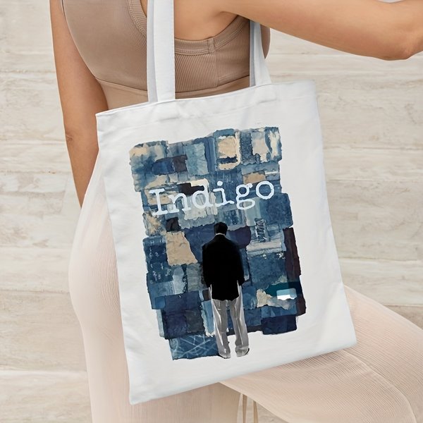 RM Indigo Album Handtasche Kpop CanvasTote Bag Hochwertige wiederverwendbare Einkaufstasche aus Stoff Großer Supermarkt Shpper Damen Umhängetasche