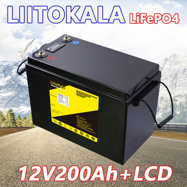 LiitoKala 12V90Ah 100Ah 12,8V120Ah/150Ah/200Ah/240Ah/300Ah LiFePO4 Batterie Für RV Camper Golf Warenkorb Off-Road Off-grid