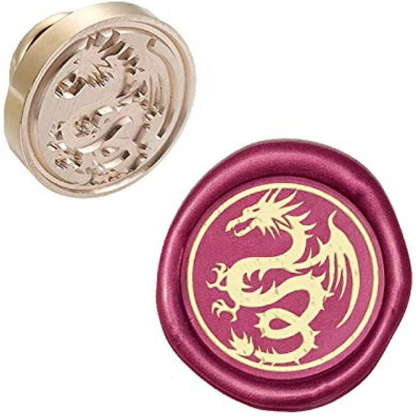 Tête de timbre en laiton Olny pour embellissement d'enveloppes, sceau d'avertissement, tête de dragon, banc de remplacement, invitations de fête