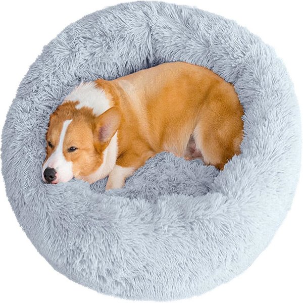 40–110 cm rundes Haustierbett für großes Hundebett, superweiches Katzenbett, langes Plüsch-Hundehaus für mittelgroße Hunde, warmes Winterschlaf