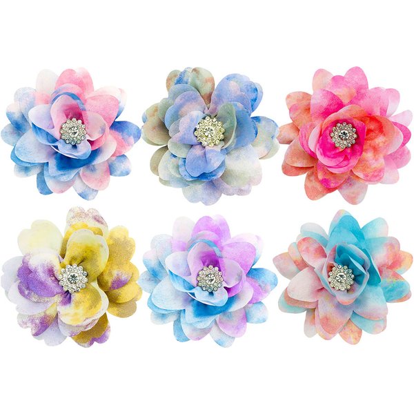 10 Stück neue Blumen Haustiere Halsband Zubehör Hund Fliege große Blumen halsband bewegliche Mode Hunde Fliegen Halsband Haustier zubehör