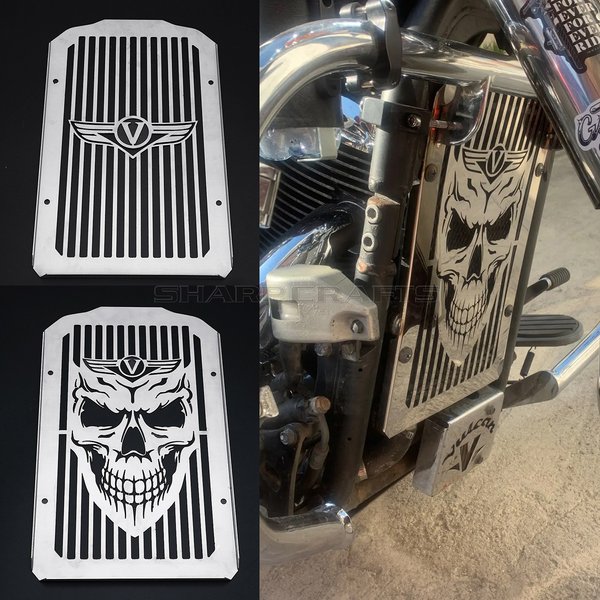 Couvercle de radiateur en acier, protecteur de calandre pour KAWASAKI Vulcan 900 VN900 Classic LT personnalisé 2006 – 2019