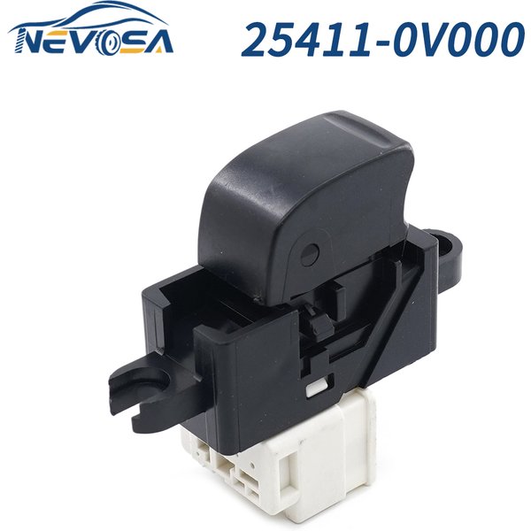 NEVOSA 25411-0V000 Car Window Lifter Control Switch Single Button For Nissan Almera Tino NP300 Patrol GR Pickup 254110V000
