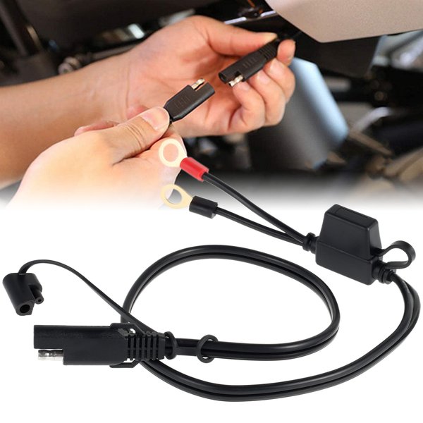 Câble accessoire de faisceau de Terminal SAE à anneau, cordon de chargeur de batterie de moto, Terminal Sae vers joint torique, assemblage à déconnexion rapide