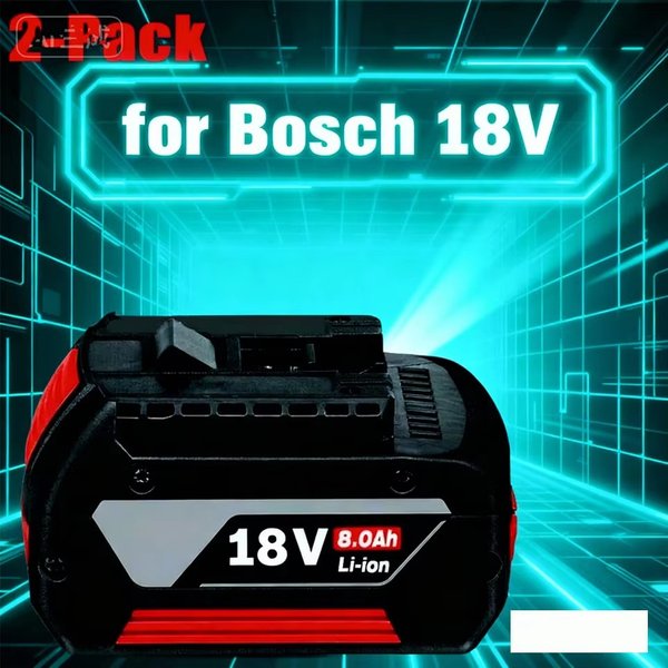 Original NEU für BOSCH 18V BATTERIE GBA 18V 8Ah 18V Professional GBA GSR GSB BAT609G BAT622 BAT618G mit Füllstandsanzeige