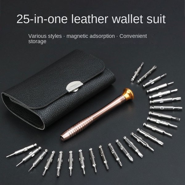 Mini-Präzisions-Schraubendreher-Set, 25-in-1-Torx-Schraubendreher, Öffnungs-Reparatur-Werkzeug-Set für iPhone, Uhr, Ipad, Tablet, PC, Kamera, Brille