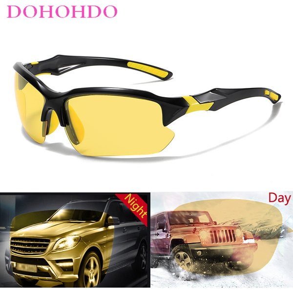 Nouveau classique Anti-éblouissement lunettes de Vision nocturne hommes femmes polarisées jaune lentille lunettes de soleil nuit conduite lunettes UV400 photochromique