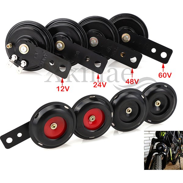 Haut-parleur universel pour moto, 12V 24V 48V 60V, klaxon rond et étanche, adapté au scooter, véhicule tout-terrain, ATV