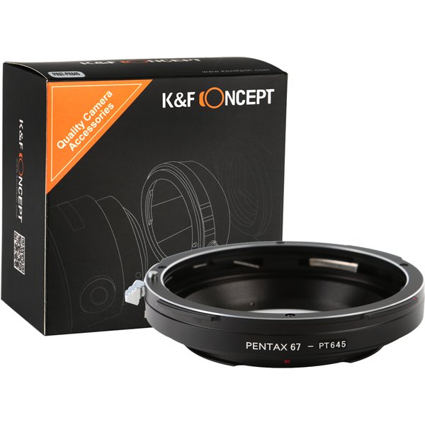 K & F Concept-Adaptateur d'objectif pour monture d'appareil photo Pentax 67 P67, 645