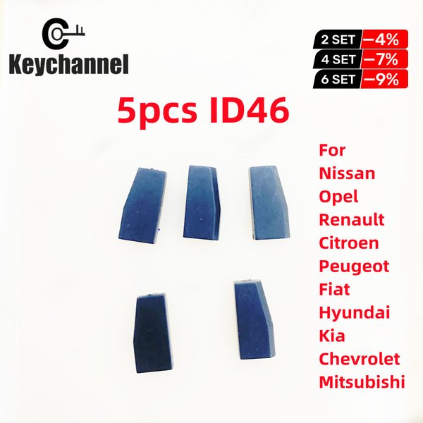 Transpondeur de voiture PCF7936 ID46, 5 pièces, puce VVDI ID48 Immo pour Golf Jetta Opel Renault citroën Fiat Peugeot HyundaiI
