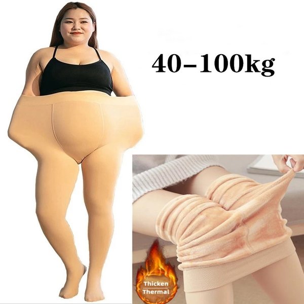 S-M L-XL média Extra Large Taille Bas Femmes Plus Velours Optique Gros Collants AugWhiteSexy Hiver Pied Femme Collants Neige Cadeau