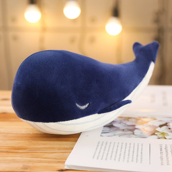 Jouet en peluche Super doux de 25CM, Animal de mer, baleine bleue, poisson en peluche, cadeau d'anniversaire pour enfants