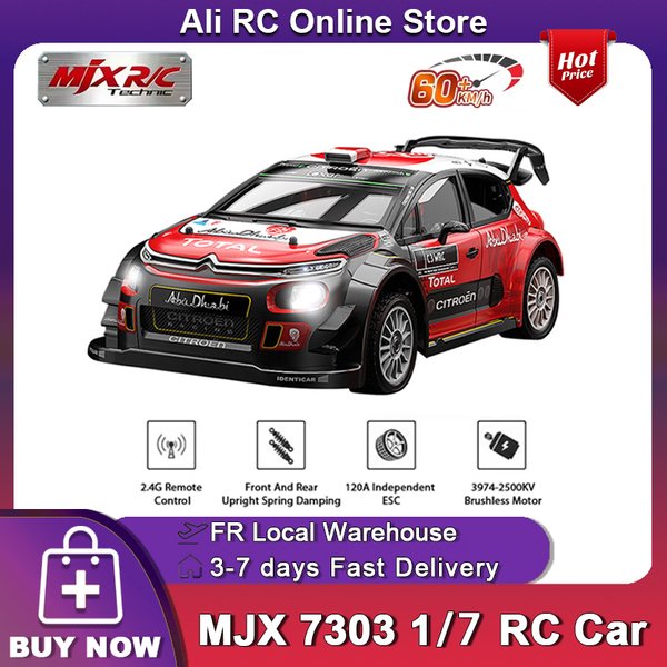 NEUES MJX HYPER GO 7303 1:7 RC Auto 4WD 120A ESC 2500KV Bürstenloser Ferngesteuerter Wagen 60km/h Hochgeschwindigkeits-Drift Offroad-Spielzeug Geschenke