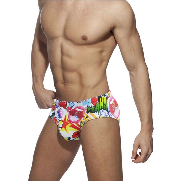 Marke männer Schwimmen Briefs strand hosen Surfen baden Low-taille Sexy Surfbrett Cartoon Bademode Gepolsterte Push-up Schwimmen badeanzüge