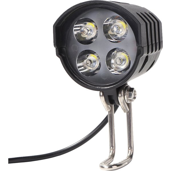 Klaxon et lampe de poche étanches pour vélo électrique, 4 LED, éclairage de sauna pour vélo électrique, interrupteur 2 en 1, 12W, 36V, 48V, 60V