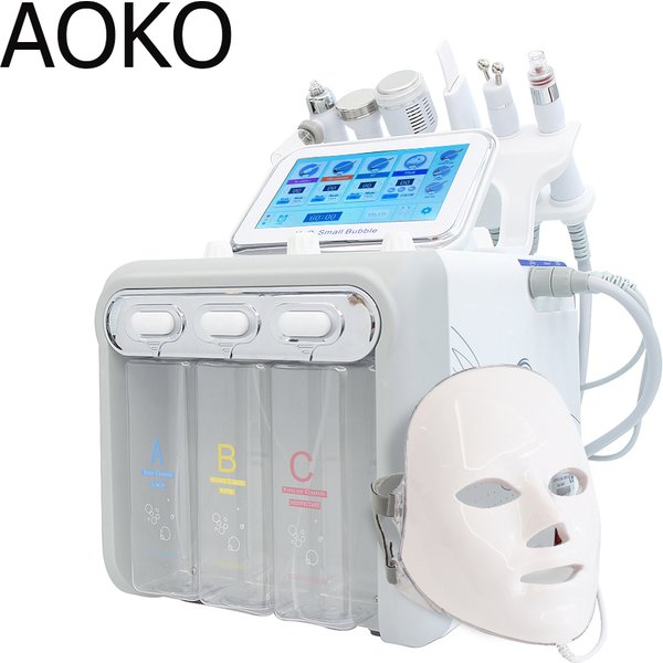 AOKO 6/7 en 1 Dermabrasion Peel Spa Machine faciale rajeunissement de la peau Hydro Dermabrasion Aqua nettoyage en profondeur appareil de soins de la peau
