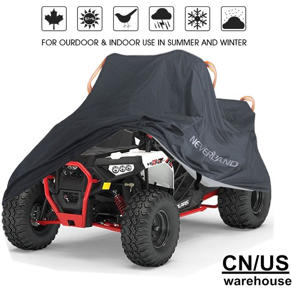 Quad ATV Motor Scooter Motorbike Motorcycle Covers Waterproof Rain Proof Dust UV Sun Protector XXXL XXL XL L M