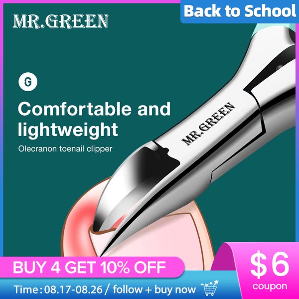 MR.GREEN Pince à ongles incarnés en acier inoxydable, outil de pédicure pour ongles épais et incarnés profondément dans les sillons des ongles