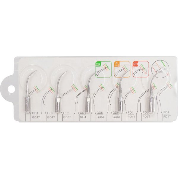 Embouts de détartreur ultrasonique, inserts de détartrage endodontique et parodontal, pièces de rechange compatibles avec EMS Woodpecker SATELEC DTE NSK, 5 pièces