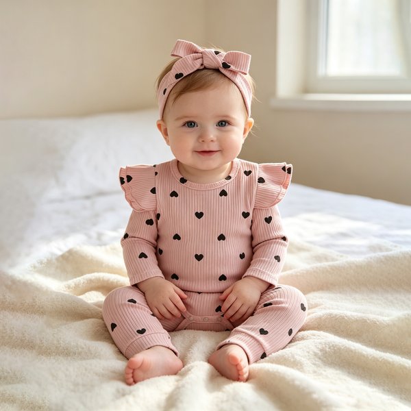 3 pièces bébé fille tenue ensemble nouveau-né enfant en bas âge enfants ensemble de vêtements bébé filles dentelle volants coton body + pantalon + bandeau vêtements