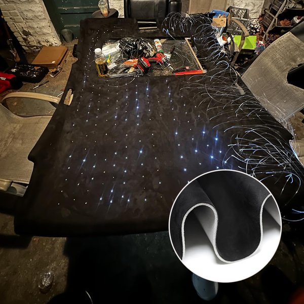 RV-Reparatur und -Renovierung: Sky Fabrics Luxuriöser Kunstwildleder-Dachhimmel mit 3mm Schaumstoffrückseite für Autoinnenraum-Material und Polsterstoffe